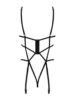 Preview: OBSESSIVE Badossa Crotchless Teddy schwarz