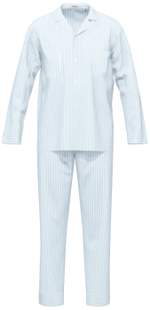 SEIDENSTICKER 61000 Schlafanzug / Pyjama lang 48-60 zen blue 681
