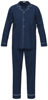 SEIDENSTICKER 61001 Schlafanzug / Pyjama lang 48-60 dunkelblau 22