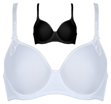 NATURANA 7152 Bügel BH mit Spacer Schale 75 - 90, B - F weiß schwarz