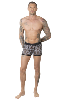 EROS VENEZIANI Herren Pant / Boxer 7455 schwarz-weiss