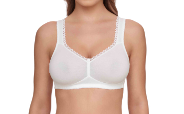 SUSA 95A Sonderpreis Soft-BH 7758 gemoldet ohne Bügel ORGANIC COTTON weiss 003