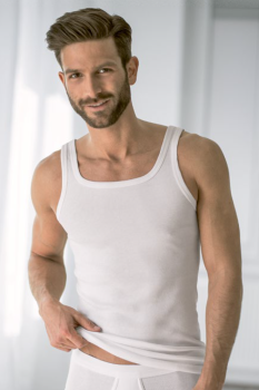 Preview: AMMANN 80100 Unterhemd ärmellos FEINRIPP Gr. 5-8