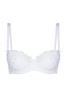 SUSA 85F SONDERPREIS Dirndl BH 8031 mit Bügel und Schale weiß