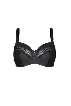 SUSA Soft BH 8138 SANTORIN ohne Bügel 70-100, B-F schwarz 004
