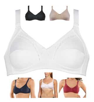 NATURANA 86545 Soft BH Baumwolle diverse Farben, 75 - 100 A - E
