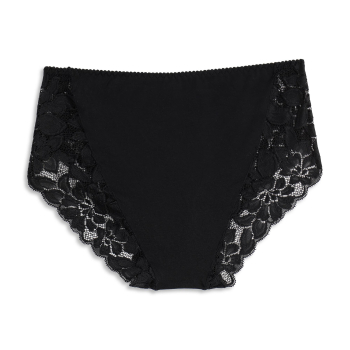 COTONELLA adc89 2 STÜCK Midi Slip mit Spitze MY PIZZO 40-46 schwarz