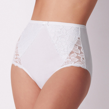 COTONELLA adc90 2 STÜCK Maxi Slip mit Spitze MY PIZZO 40-54 weiss