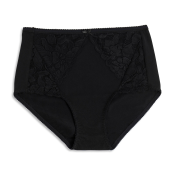 COTONELLA adc90 2 STÜCK Maxi Slip mit Spitze MY PIZZO 40-54 schwarz