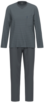 Preview: AMMANN 9249 Pyjama / Schlafanzug lang Gr. 48-64 in 3 Farben