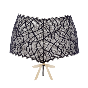 BRACLI 3337 Betty Page Collection PANTY open schwarz S, M, L, XL