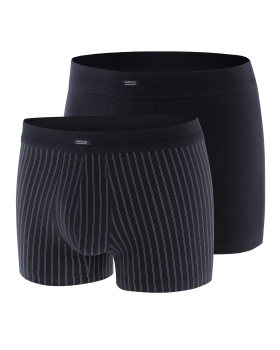 IMPETUS 2er Pack 2226020 Cotton Stretch PANT / SHORT marine / weiß ic19