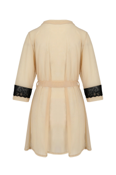 Preview: CASMIR 10281 Peignoir / Kimono DAISY beige S/M, L/XL