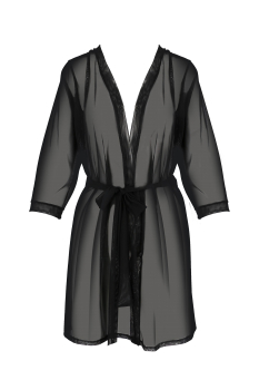 CASMIR 10274 Peignoir / Kimono DIVA schwarz S/M, L/XL, XXL/XXXL