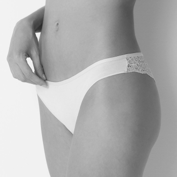 Preview: COTONELLA gd284 Brazilian Slip mit Spitze DOPPELPACK 38-44 schwarz