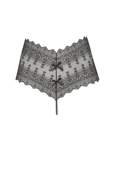 BRACLI 2647 Perlenstring BRACLI Geneva Dark Panty S - XL, schwarz