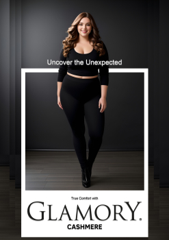 GLAMORY Straumpfhose cashmere schwarz Gr. 40 - 62 G-50701