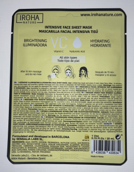 IROHA Gesichtsmaske Illuminating & Hydrating Vitamin C