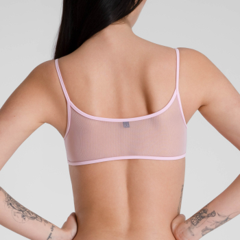 LUCKY CHEEKS Bralette / Bustier TRANSPARENT ROSE - LCCT014TR