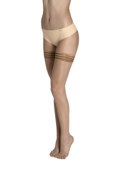 LISCA 050024 Hold Up 15 Halterlose Strümpfe S-L beige 22