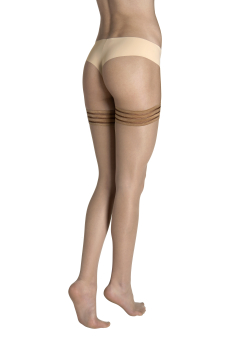 LISCA 050024 Hold Up 15 Halterlose Strümpfe S-L beige 22