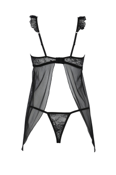 AVANUA 10219 Negligee MILAGROS schwarz S/M, L/XL