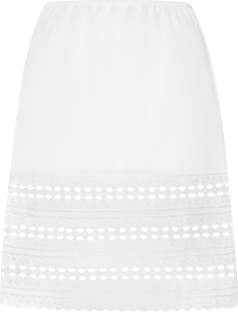 3609 NATURANA Halbrock / Unterrock ohne nähen individuell kürzbar Gr. 36 - 50 weiss schwarz