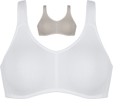 NATURANA 5245 Soft BH Entlastungsträger 80 - 105, B - D  weiß light beige