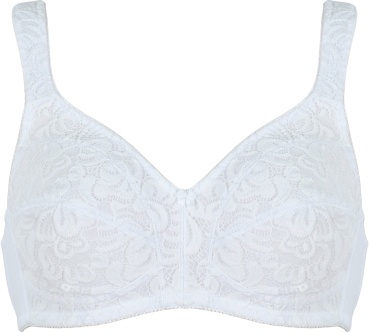 NATURANA 5318 Soft BH Komfortträger 80 - 105, B - D weiß dark blue