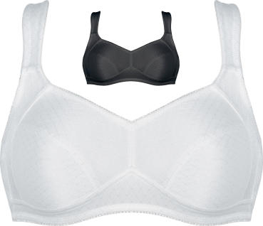 NATURANA 5319 Soft BH Komfortträger 80 - 100, B - D weiß schwarz