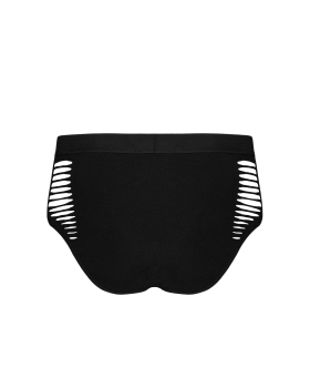 OBSESSIVE 21057 Slip S/M/L elastisch mit Cutouts schwarz