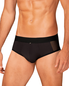 OBSESSIVE 21023 Boldero Slip S/M, L/XL schwarz mit Netz