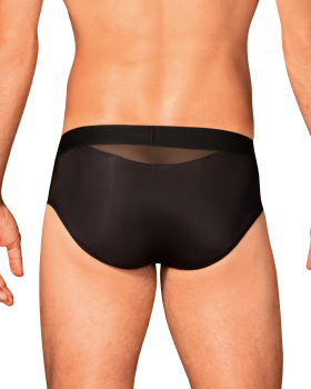 OBSESSIVE 21023 Boldero Slip S/M, L/XL schwarz mit Netz