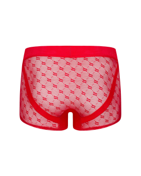 OBSESSIVE 21034 Pant / Short S/M, L/XL rot mit Musterung