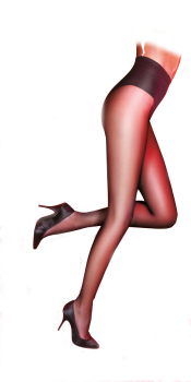 PRETTY POLLY Stumpfhose Everyday 15D Highleg Toner schwarz/nude SM, ML - PN ARR1