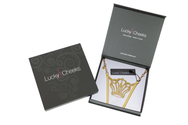 LUCKY CHEEKS Sonderpreis Luxury String QUEEN OF LOVE Gold - LC161QLG_gold Gr. XS