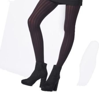 PRETTY POLLY Stumpfhose Premium Fashion Ribbed OneSize schwarz  - PN AVQ6