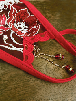LOLA LUNA String ROUJA open S M L XL