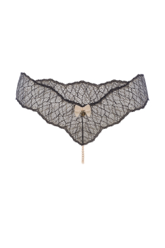 BRACLI 2041 Perlenstring SYDNEY (einreihig) Plus (XL) schwarz