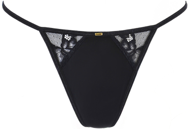 AXAMI 10261 Babydoll mit String S - XL schwarz V-10479