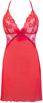 Preview: AXAMI 10133 Babydoll mit String S - XL rot V-9559
