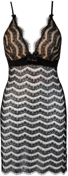 Preview: AXAMI 10151 Babydoll mit String S - XL schwarz V-9579