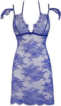 AXAMI 10137 Babydoll mit String S - XL blau V-9609