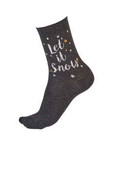 PRETTY POLLY Weihnachts Damen Socken OneSize Let it Snow - V2AVS4