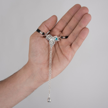 SYLVIE MONTHULE Körperschmuck für Herren BH179 FEIGENBLATT silber