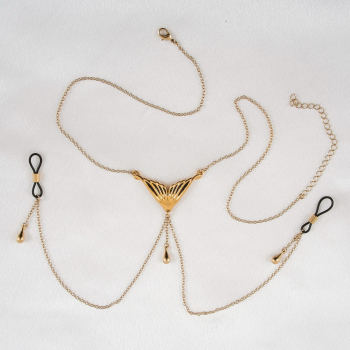 SYLVIE MONTHULE Halskette / Brustschmuck COS102 MERMAID gold