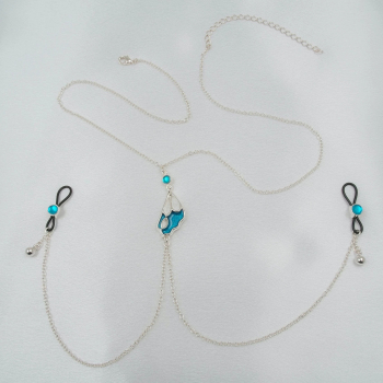 SYLVIE MONTHULE Halskette / Brustschmuck COS87 BUTTERFLY
