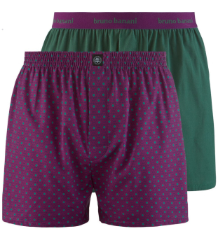 BRUNO BANANI 2er Pack Boxershorts ENTHUSIAST 22012448-4515 purple