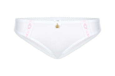 POMPÖÖS by Harald Glööckler h203 Slip 36-48 weiß-pink / weiß-gold