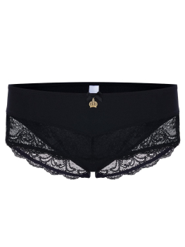 POMPÖÖS by Harald Glööckler h213 Spitzen Panty 38-48 schwarz / puderrosa